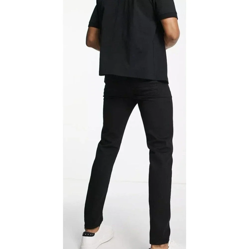 NWOT ASOS DESIGN Mens 12.5oz Denim Jeans in black Size 30 X 30